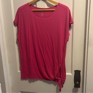 Just Be | Women’s Pink Stretch/Lounge Top | L